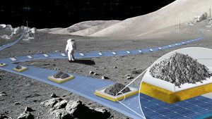 “NASA” announces a project to build a floating railway line on the surface of the moon