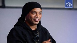 Ronaldinho participates in the opening of the Benghazi Summer Festival