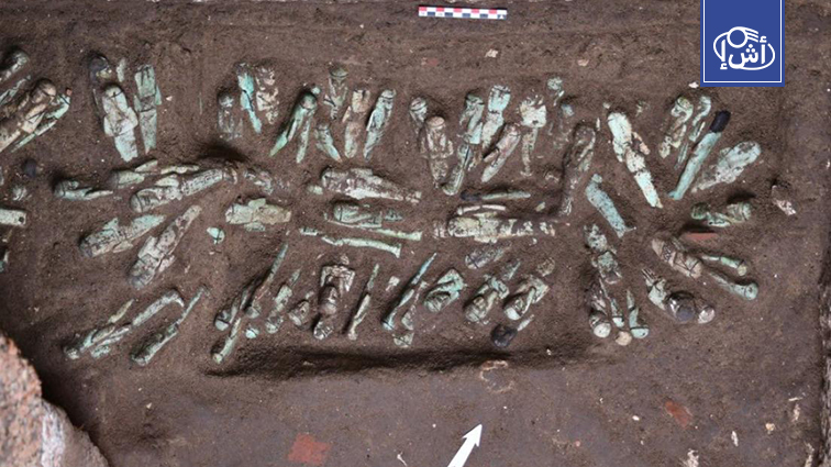 اكتشاف أثري نادر في تانيس المصرية.. 225 تمثالا جنائزيا وتابوت