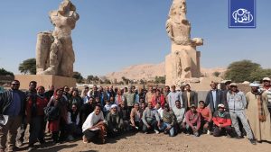 مصر تعيد تمثالي أمنحتب الثالث إلى مدخل معبده بعد 3000 عام