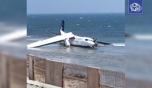 تحطم طائرة ركاب صومالية ونجاة جميع الركاب