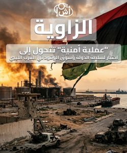 الزاوية.. “عملية أمنية” تتحول إلى اختبار لسلطة الدولة وسوق الوقود في الغرب الليبي