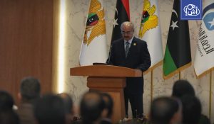 من سرت.. حفتر يعلن إطلاق حزمة مشاريع استراتيجية جديدة