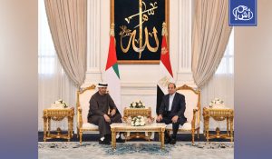 السيسي يستقبل محمد بن زايد في العلمين