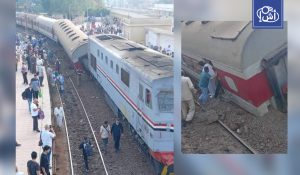 مصر.. إصابة 16 راكبا بخروج عجلة عربة قطار عن القضبان في الغربية