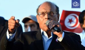 المرزوقي يدعو التونسيين إلى عصيان مدني لإسقاط النظام