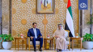 صدام حفتر يبحث مع نائب رئيس الإمارات تعزيز العلاقات بين البلدين